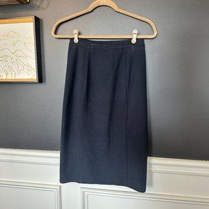Giorgio Armani Navy Pencil Skirt - Size 42